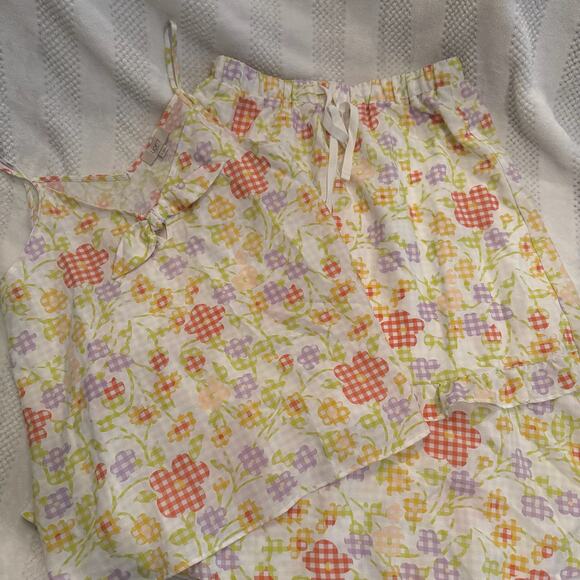 nwt loft floral tank skirt matching set size small